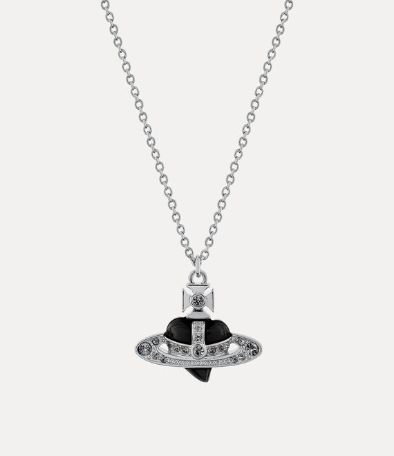 New Diamante Heart Pendant Necklace